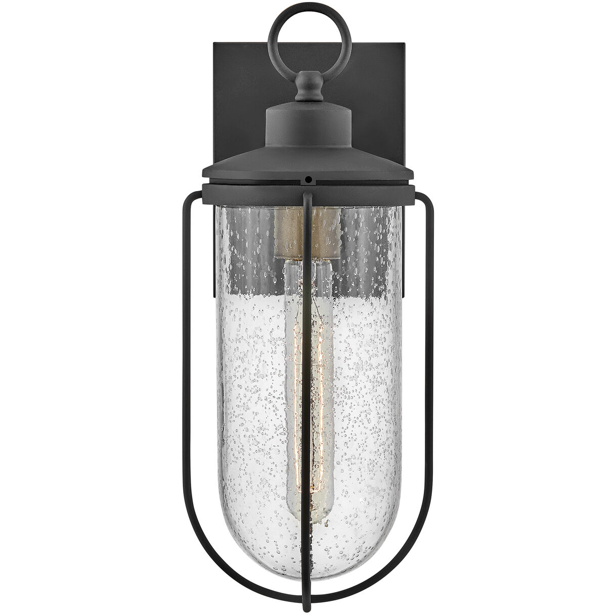 Moby LED 14.5 inch Museum Black Outdoor Wall Mount