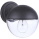 Evie 1 Light 7 inch Midnight Outdoor Wall Mount, Small
