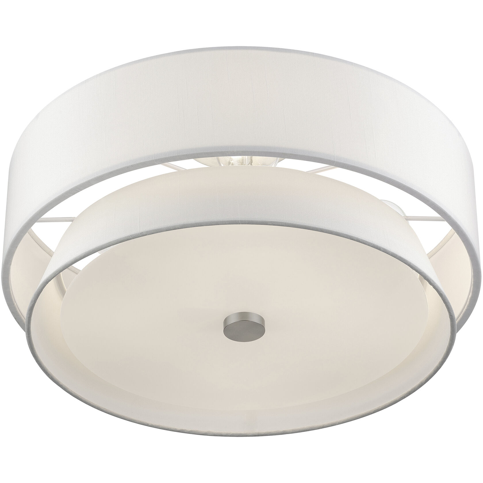 Fontana 4 Light 18 inch Brushed Nickel Semi-Flush Ceiling Light