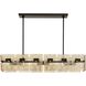 Vetrina 6 Light 49 inch English Bronze Linear Chandelier Ceiling Light