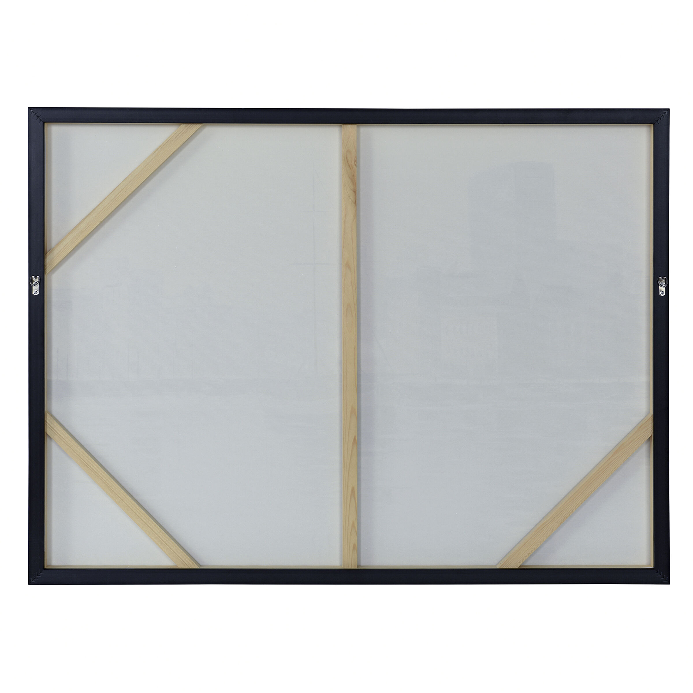 Cameron Multi - White and Blue and Black and Brown Wall Art