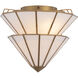 Jaxen 3 Light 17.75 inch Legacy Brass Semi-Flush Mount Ceiling Light