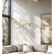 Toussant 6 Light 45 inch Modern Gold Chandelier Ceiling Light