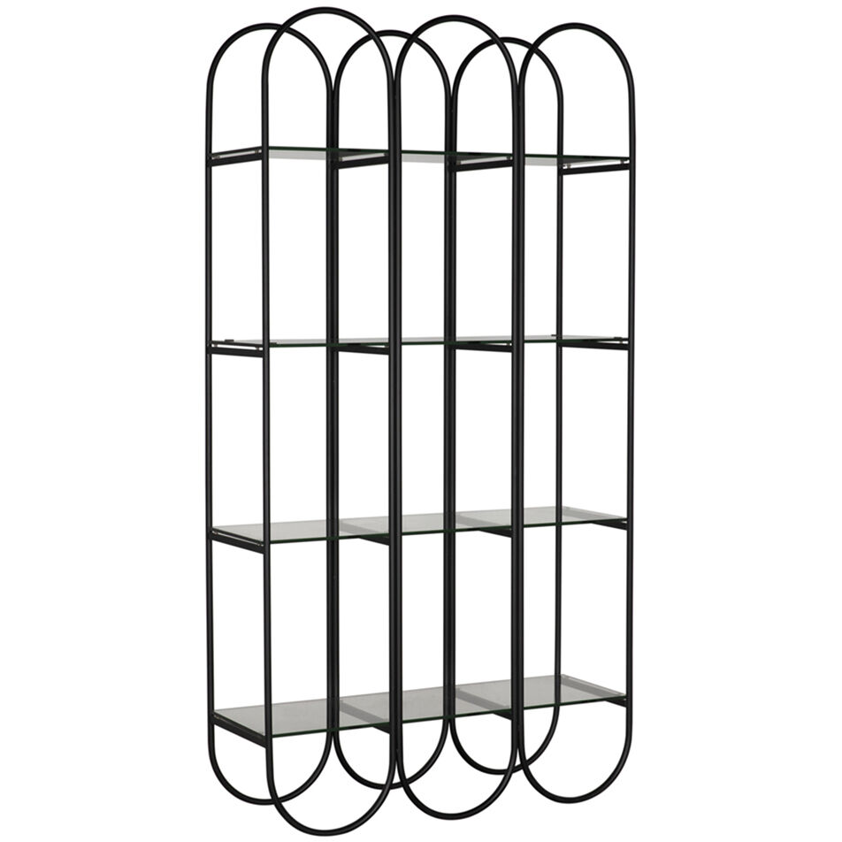 Ulla Matte Black Bookcase