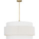 Ellen DeGeneres Belaro 6 Light 30 inch Gild Hanging Shade Ceiling Light