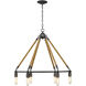 Holden 6 Light 30 inch Antique Gray Chandelier Ceiling Light