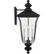 Farley 4 Light 30.5 inch Matte Black Outdoor Wall Lantern