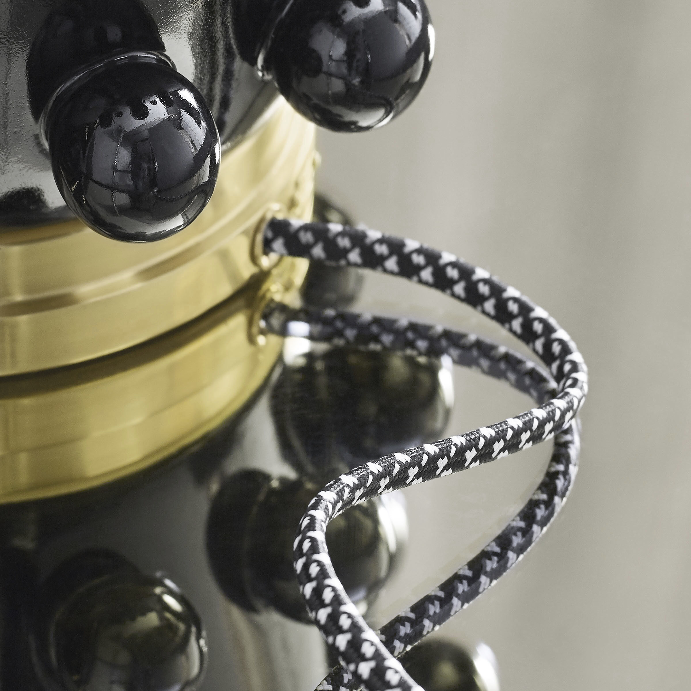 Kelly Wearstler Linden 26.5 inch 75 watt Black Porcelain Table Lamp Portable Light, Medium