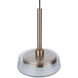 Centric LED 10 inch Satin Brass Pendant Ceiling Light