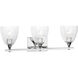 Drew & Jonathan Toffino 3 Light 26 inch Chrome Vanity Light Wall Light