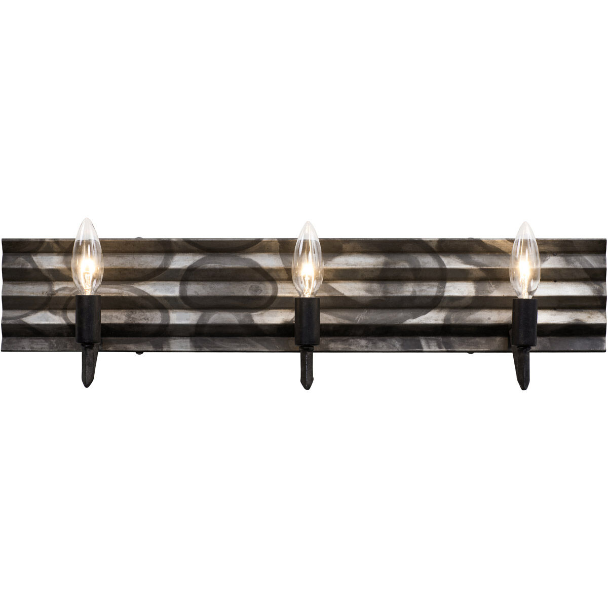 Flynne 3 Light 25 inch Ombre Galvanized Bath Vanity Light Wall Light