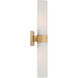 Delgada 2 Light 4.75 inch Legacy Brass Bath Bar Wall Light