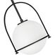 Somerset 1 Light 11.5 inch Black Indoor Pendant Ceiling Light
