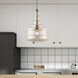 Art Glass 1 Light 13 inch English Bronze Mini Pendant Ceiling Light