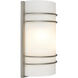 Cassi 2 Light 7.5 inch Brushed Steel ADA Wall Sconce Wall Light