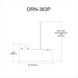 Orion 3 Light 36 inch Matte Black Pendant Ceiling Light