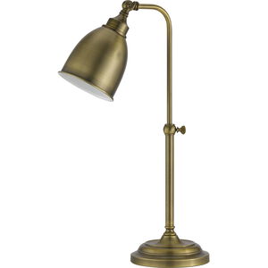 Pharmacy 20 inch 60 watt Antique Brass Table Lamp Portable Light