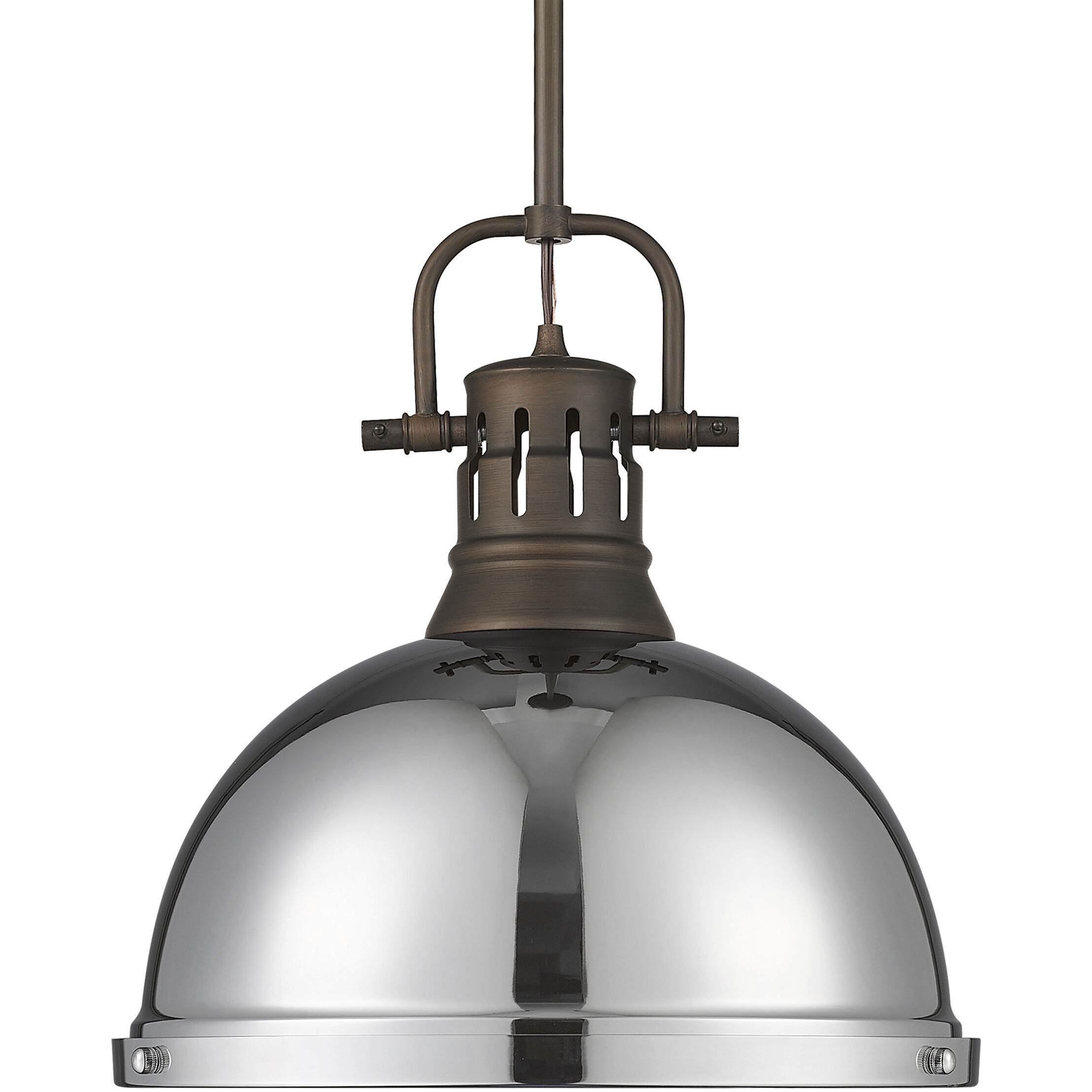 Yep Duncan 1 Light 14 inch Rubbed Bronze Pendant Ceiling Light in Chrome