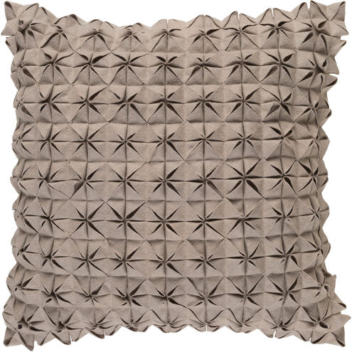 Structure 22 X 22 inch Taupe Throw Pillow