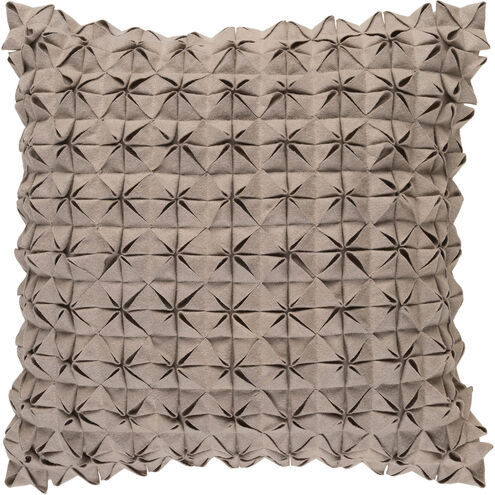 Structure 18 X 18 inch Taupe Throw Pillow