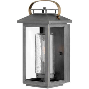 Coastal Elements Atwater LED 14 inch Ash Bronze Outdoor Wall Mount Lantern, Small