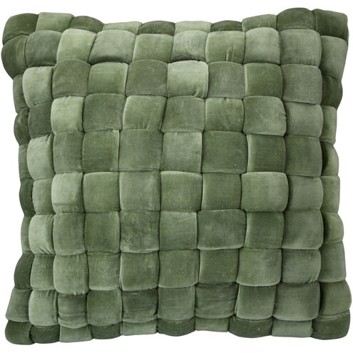 Jazzy 24 X 2 inch Green Pillow