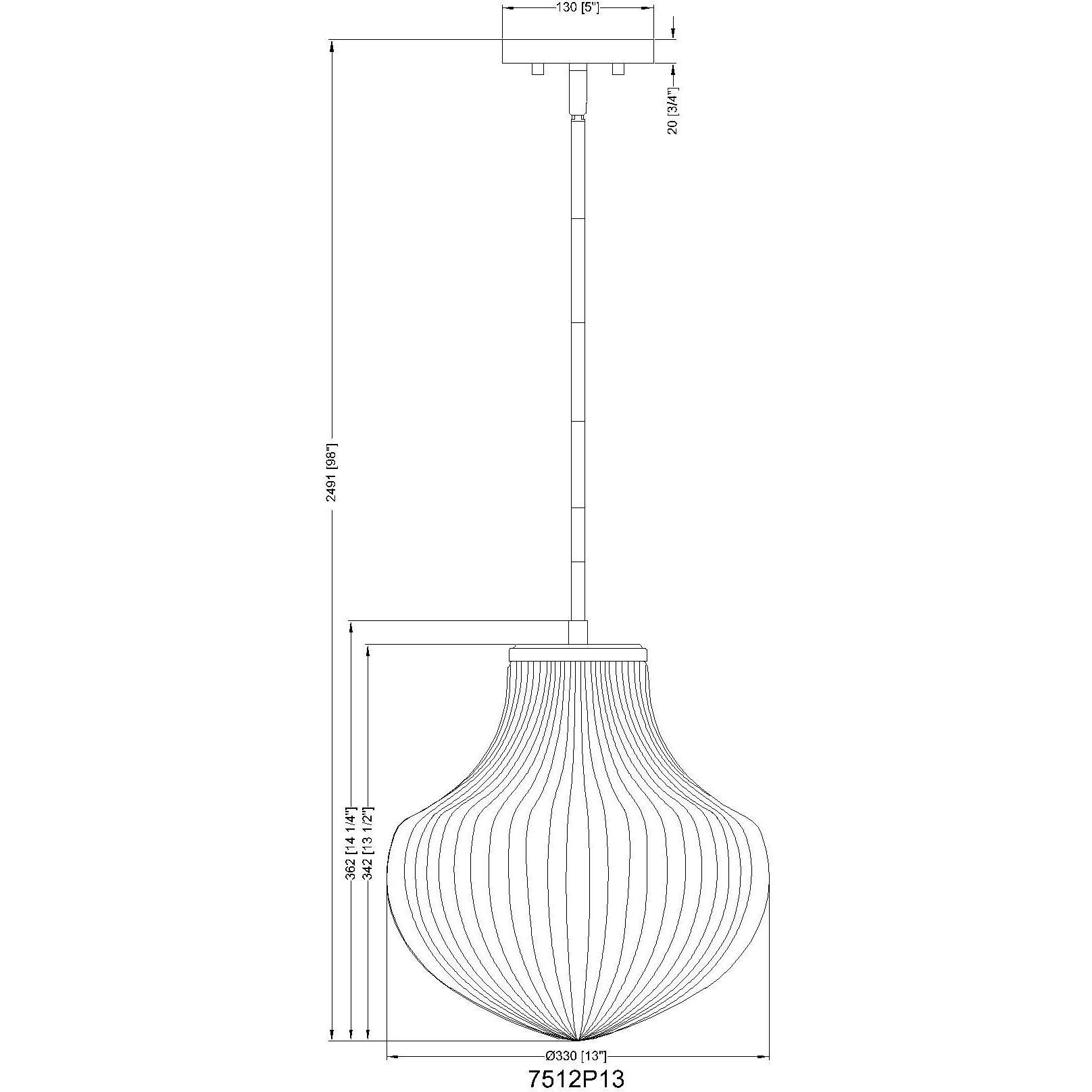 Newbury 1 Light 13 inch Modern Gold Pendant Ceiling Light