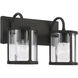 Brennen 2 Light 15 inch Black Iron Vanity Light Wall Light