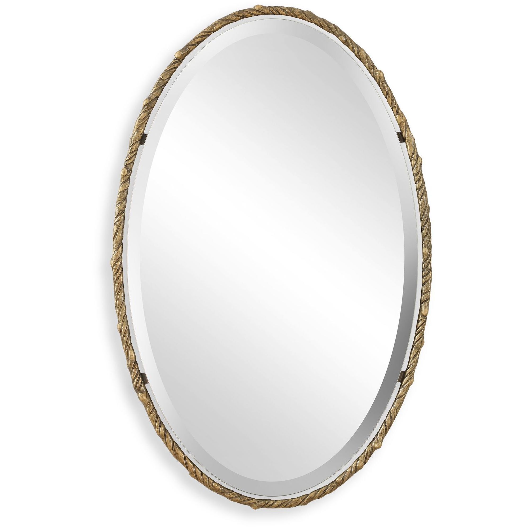 Twisted Branch 34 X 22 inch Antiqued Gold Mirror