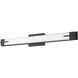 Chase LED 33 inch Matte Black Bath Vanity Light Wall Light