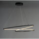 Cycle LED 24.5 inch Black Single Pendant Ceiling Light