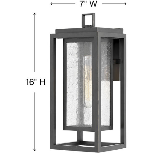 Coastal Elements Republic Outdoor Wall Mount Lantern in Oil Rubbed Bronze, Non-LED, Estate Series