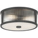 Ardezia 3 Light 11.75 inch Matte Black Flush Mount Ceiling Light