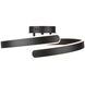 Sirius LED 19.75 inch Black Semi-Flush Mount Ceiling Light