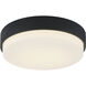 Quintz LED 14.5 inch Matte Black Flush Mount Ceiling Light