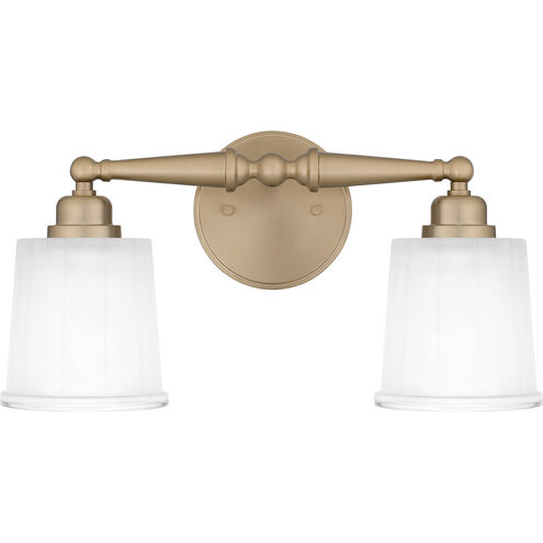 Cecilia 2 Light 16 inch Bronze Gold Bath Light Wall Light, Medium