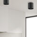 Theron 1 Light 4.75 inch Matte Black Flush Mount Ceiling Light