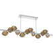 Mesa LED 72 inch Classic Silver Chandelier Ceiling Light in 3000K LED, Bronze, Twisted Branch