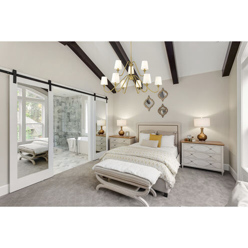 Gianna 9 Light 46 inch Modern Gold Chandelier Ceiling Light