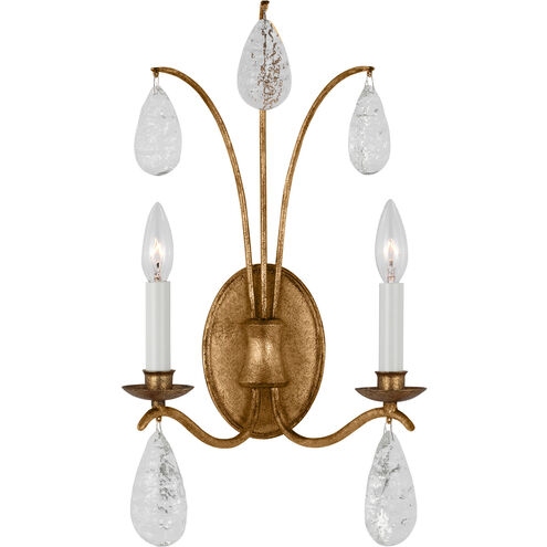 C&M by Chapman & Myers Shannon Wall Sconce Wall Light in Antique Gild