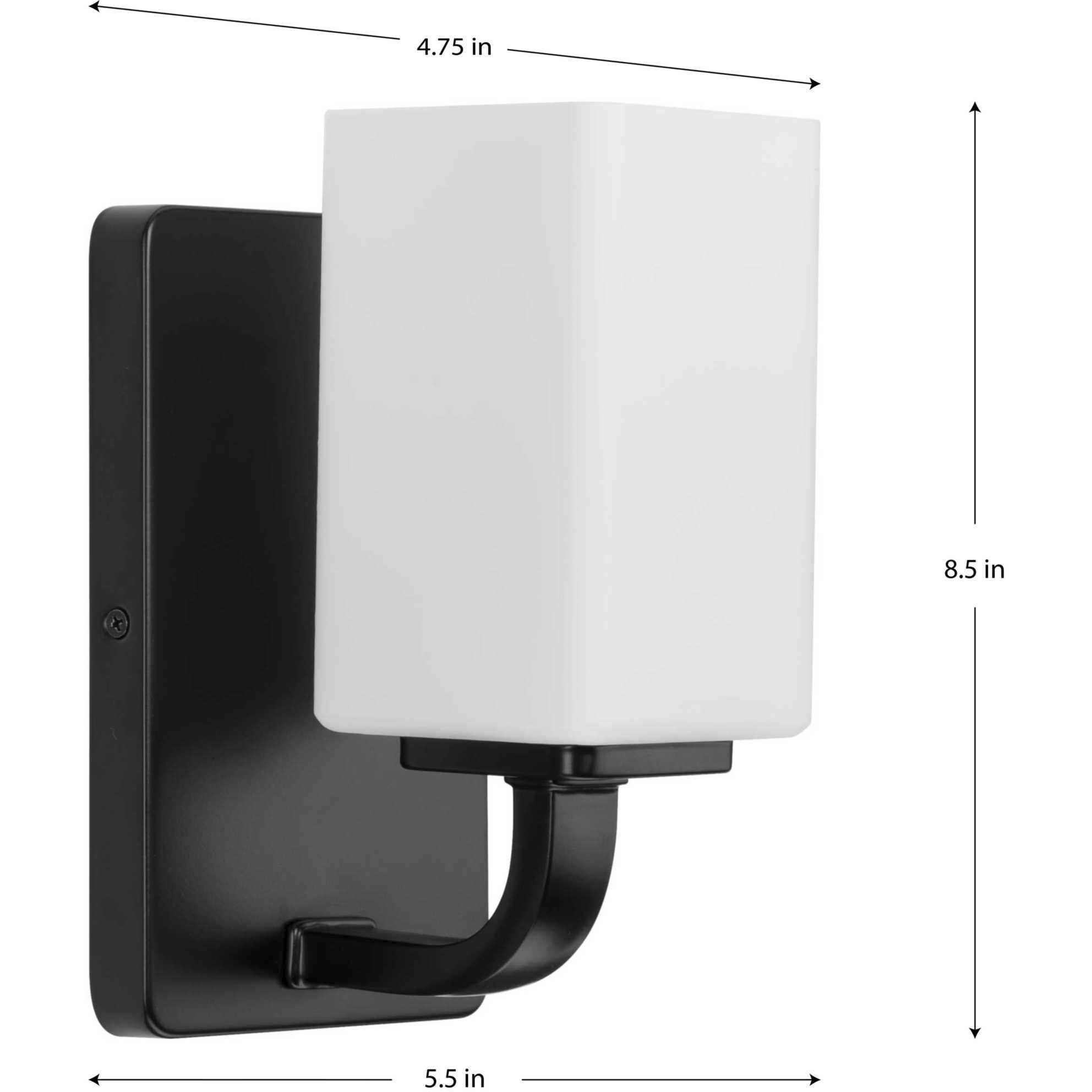 Cowan 1 Light 6 inch Matte Black Bath Vanity Wall Light