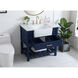 Clement 36 X 22 X 34 inch Blue Bathroom Vanity Cabinet
