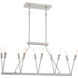 Royalty 10 Light 32 inch Brushed Nickel Island Light Ceiling Light