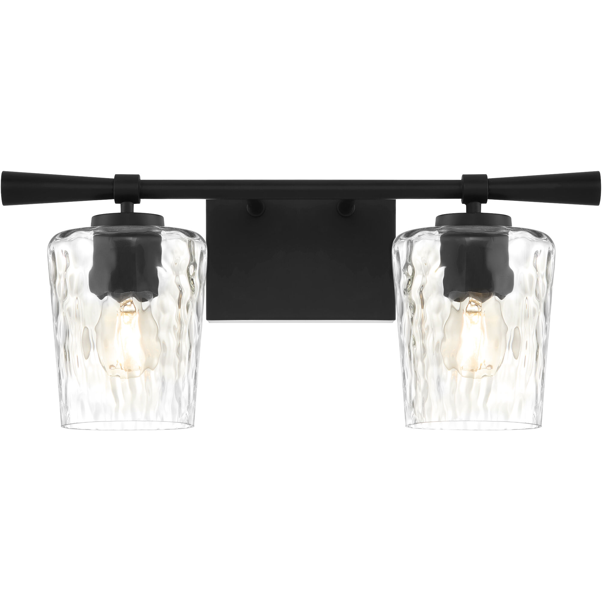 Goodwin 2 Light 19.13 inch Matte Black Vanity Light Wall Light