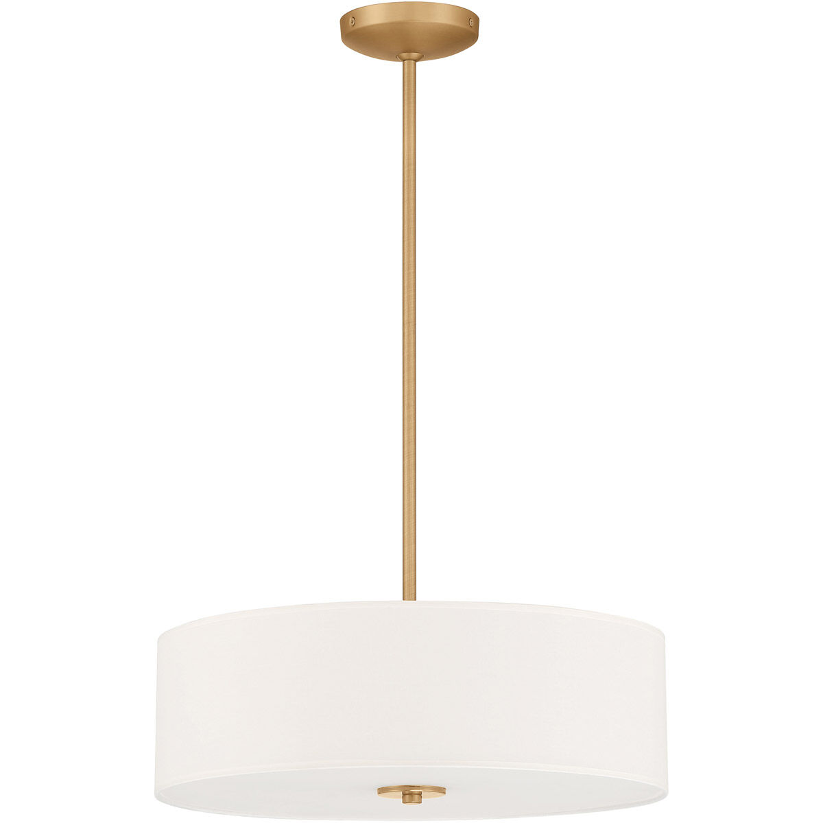 Mid Town LED 18 inch Antique Brushed Brass Pendant Ceiling Light