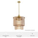 Ontario 3 Light 17.1 inch Luxe Gold Pendant Ceiling Light, Large