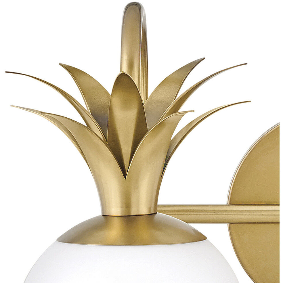 Palma 2 Light 14.75 inch Heritage Brass Vanity Light Wall Light