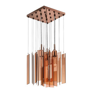 Chimes 3 Light 12 inch Polished Bronze Pendant Ceiling Light