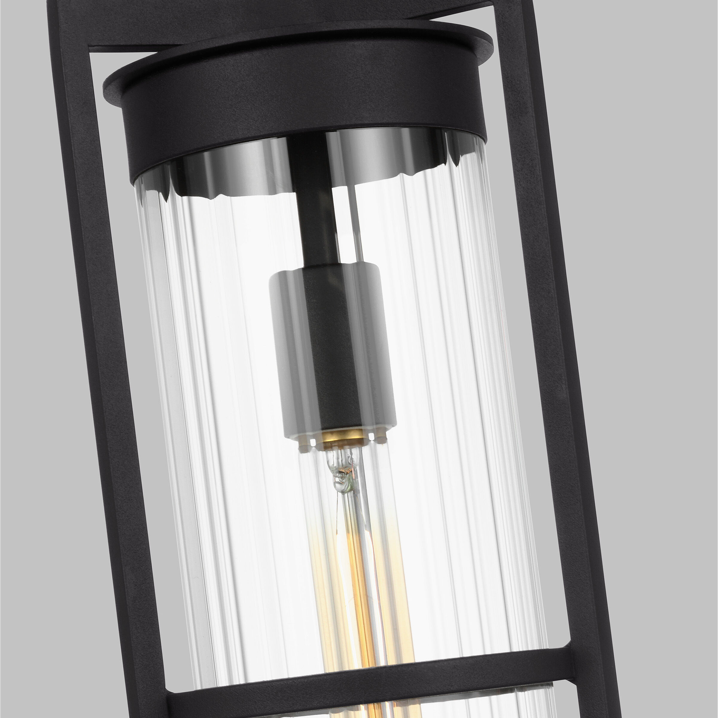 Alcona 1 Light 7 inch Black Outdoor Pendant Lantern