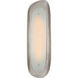 AERIN Samos LED 6.75 inch Burnished Silver Leaf Sculpted Sconce Wall Light